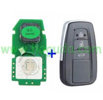 For Toyota 3 button RAV4 Avalon Lonsdor FT11-H0410C Smart Keyless Go Remote Key Board with 433.58/434.42MHz 8A P4 :91 00 AA AA         91 00 A9 A9