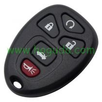 For Cadillac 4+1 button remote key blank Without Battery Place