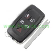 For Range rover 5 button remote key blank with key blade