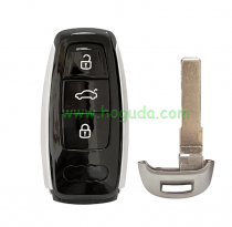 For Audi 3 button remote key with blade paint material