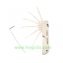 Original haoshi 7 in 1 Practice Lock Folding Multi-tool locksmith tools Set Jack Knife tools