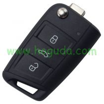 Original For VW golf MK7 3 Button remote key with 433Mhz and ID48 Chip (5E0959753D 012194-00S01)