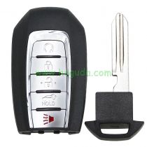 For Nissan 4+1 button remote key blank
