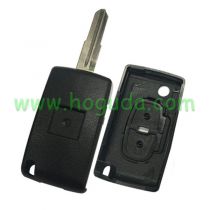 For Peugeot  2 button flip remote key shell (MIT11R)