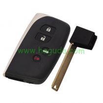 For Lexus 3+1 Button smart remote key blank TOY12