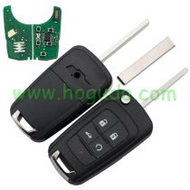 For Chevrolet， for Buick, for Opel,   5 button remote key with 433mhz ID46 PCF7937E (PCF 7941E) Chip