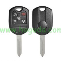 For Ford 5 buton remote key shell with H72 key blade enhanced version