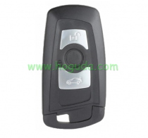 For BMW 5 series 3 button  remote key blank with Key Blade Black color