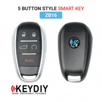 KEYDIY Remote key 3 button ZB16- 5 button smart key for KD900 URG200 KD-X2