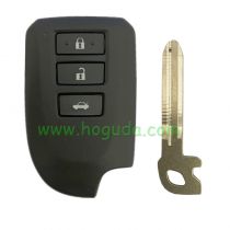 For Toyota Yaris VIOS 3 button smart car key shell 