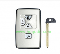 For Toyota 4 button remote key blank with key blade