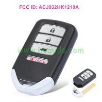 For Honda Accord 3+1 Button Smart Remote Car Key with 313.8Mhz FSK /NCF2952X/ Hitag 3/ ID47 chip  FCC ID: ACJ932HK1210A IC: 216J-HK1210A