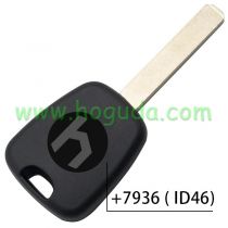 For Citroen transponder key  with 307 key blade with 7936 ( ID46) Chip
