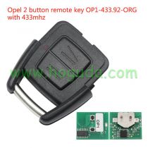 For Opel 2 button remote key control With 433Mhz