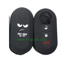 For Fiat 3 button silicon case with  ‘don't touch my key'