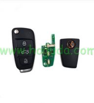 For Xhorse VVDI Remote Key A6L Q7 Type 3 button Universal Remote Key  XKA600EN