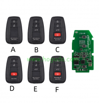 Lonsdor LT20-08 Smart Key PCB with Key shell 8A+4D Adjustable Frequency For Toyota 0410 Support K518 & K518ISE & KH100+