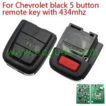 For Chevrolet 4+1 button remote key with 434mhz