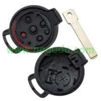 For Benz 3+1 Button remote key blank with Red Panic