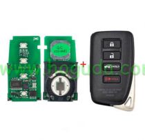 For Lonsdor 8A Universal Smart Car Key for Toyota Lexus 3+1 button Universal Smart Key for K518 and KH100，support board numbers:0020/3770/6601/0111/2110/5290/0031/0310/0182/7930/A433/F433/F43口/0780/01
