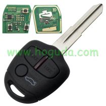For Mitsubish 3 button remote key with  Left Blade  433MHZ ID46 CHIP