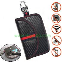 Car Key Cover Car Key Signal Blocker Faraday Bag Keyless Fob RFID Blocking Pouch Case  Size: 12.7*8cm