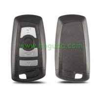 For BMW 7 series 4 button  remote key blank with Key Blade Black color