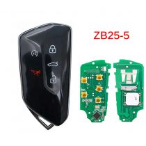 KEYDIY Remote key 4 button ZB25-5 PCB smart key for KD900 URG200 KD-X2