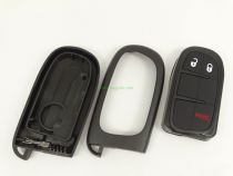For Chrysler 2+1 button flip remote key shell