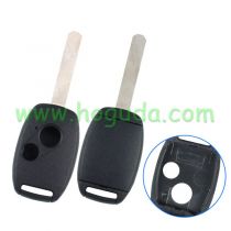 For high quality Honda 2 button remote key blank（no chip groove place) enhanced version