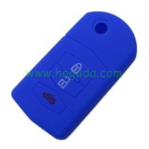 For Mazda 3 button Silicone case（blue）