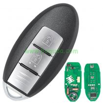 For Nissan Micra K13 March K13 Leaf Smart Remote Car Key Fob 2 Buttons with 315MHz PCF7952A / HITAG 2 / 46 CHIP TWB1J701  OE: 85E3-1HH0D