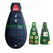  For Chrysler Aftermarket  3+1Button Keyless Go remote key 433mhz  PCF7945 chip IYZ-C01C FCCID:56046736AA    