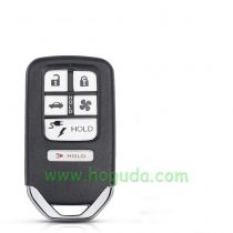 For Honda 6 button remote key with 433mhz with hitag3 ID47 chip FCC ID:KR5V2X