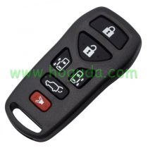 For Nissan 5+1 button remote key shell
