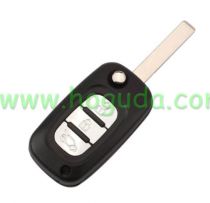 For After Market For Renault Fluence 3 button remote key with 433Mhz ID46 Chip PCF7961 