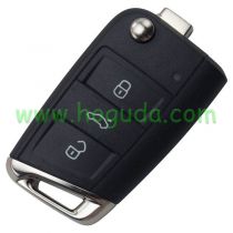 For Original VW Skoda 3 Buttons 434MHz MQB Type Flip Proximity Smart Key for Skoda Octavia 2012-2018 -  5E0 959 753 E  (5E0 959 752 A)