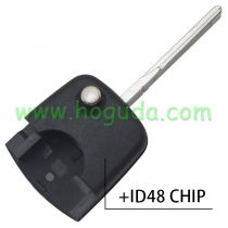 For VW Passat flip  remote key  head  (Round interface) with 48 chip