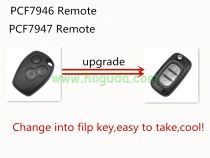 For Renault Modified 3 button remote key 7946 chip-434mhz