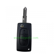 For Peugeot 3 button remote key blank with 206 blade  NE73 Blade -With battery place 