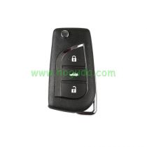 For XHORSE XKTO00EN For Toyota Style 3 button Wire Universal Remote Key