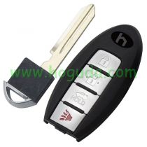 For Infinite   3+1 button remote key blank with smart key