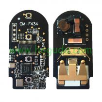 For BMW smart card OM-F434 4 button remote key with PCB（Black）With 434MHZ /PCF7953P chip