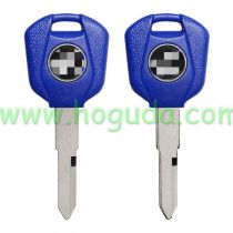 For Honda Motorcycle transponder key blank with left blade blue color