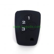 For Chevrolet 3 button silicon case (black)