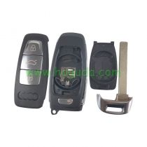 For Audi 3 button remote key with blade