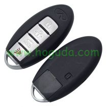 For Nissan 3+1 button remote key blank with emergency blade