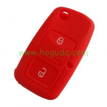 For VW 2 button Silicone case (red)