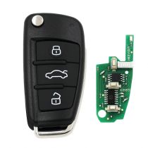 KEYDIY Audi style 3 button remote key B02 for KD900 URG200 KDX2 KD MAX  to produce any model remote