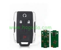 For Chevrolet 3+1 button smart key with 315Mhz FCCID:M3N32337100